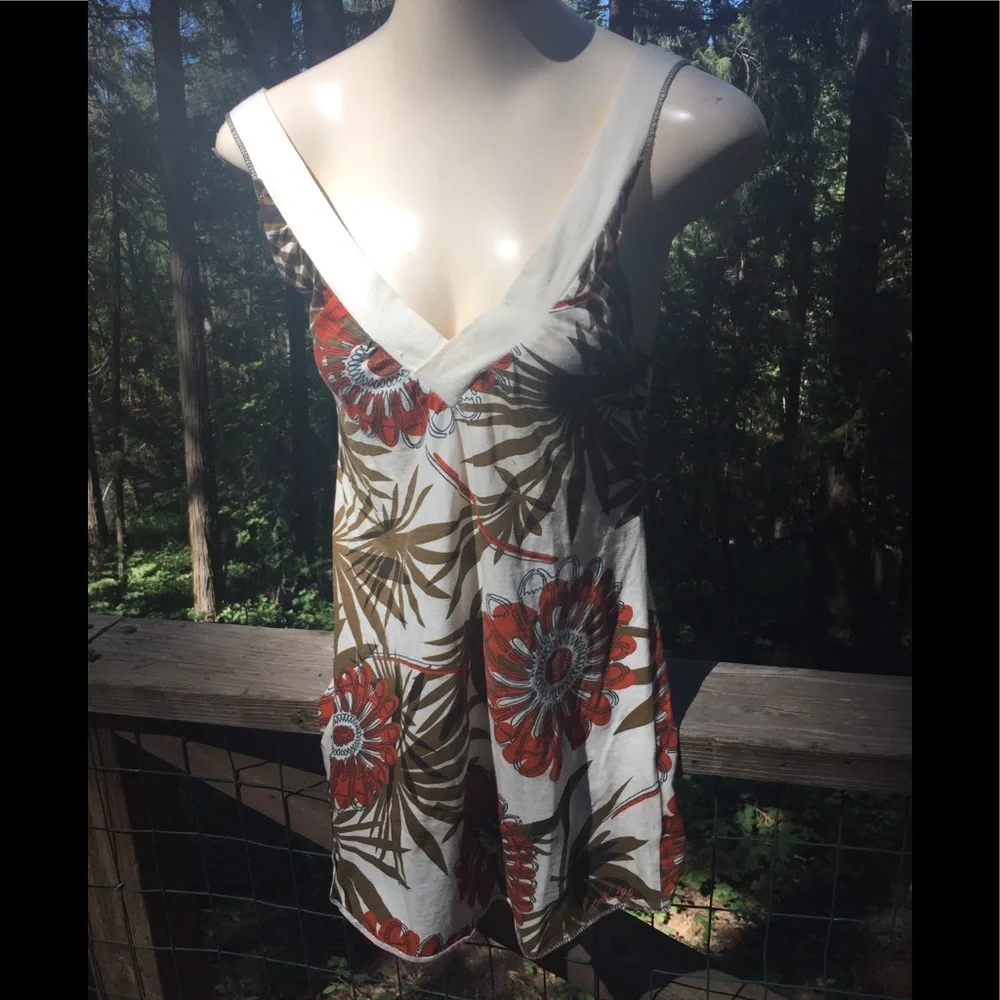 ONeill palm print summer tank top - Picture 1 of 10